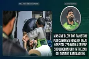 BAN vs PAK 2nd ODI: The Boundary Chase That Stopped the Match! Hussain Talat’s Heartbreaking Injury